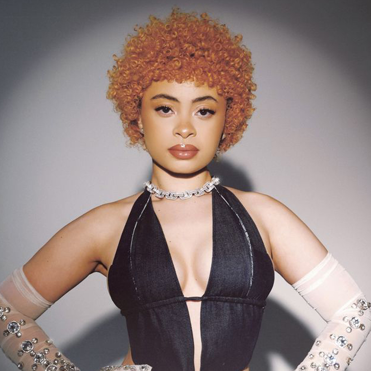 Ice Spice photographed for Bazaar magazine.