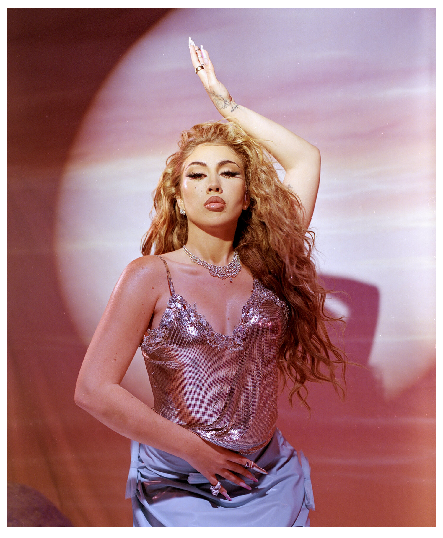 Kali Uchis photographed for Elle.